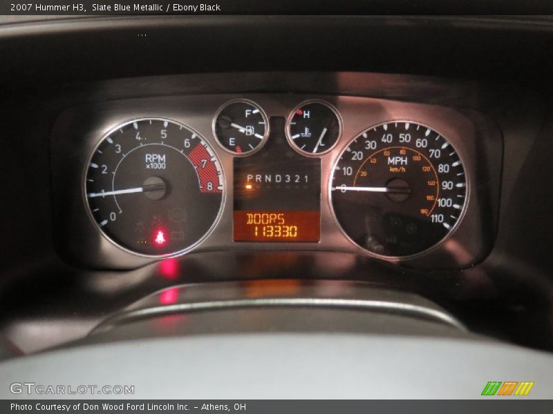 Slate Blue Metallic / Ebony Black 2007 Hummer H3