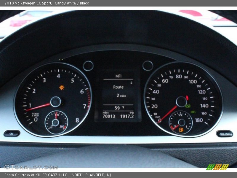 Candy White / Black 2010 Volkswagen CC Sport