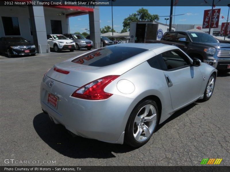 Brilliant Silver / Persimmon 2012 Nissan 370Z Touring Coupe