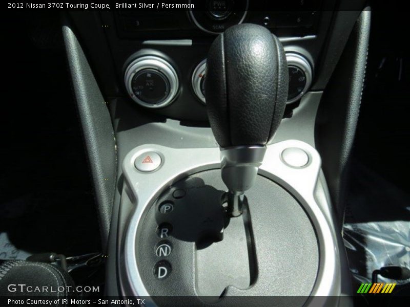 Brilliant Silver / Persimmon 2012 Nissan 370Z Touring Coupe