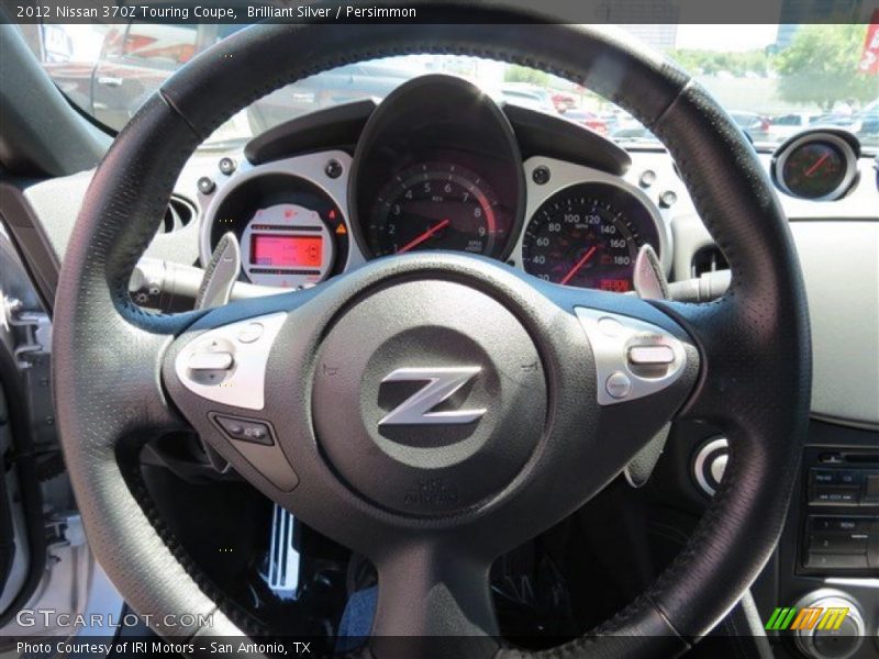 Brilliant Silver / Persimmon 2012 Nissan 370Z Touring Coupe