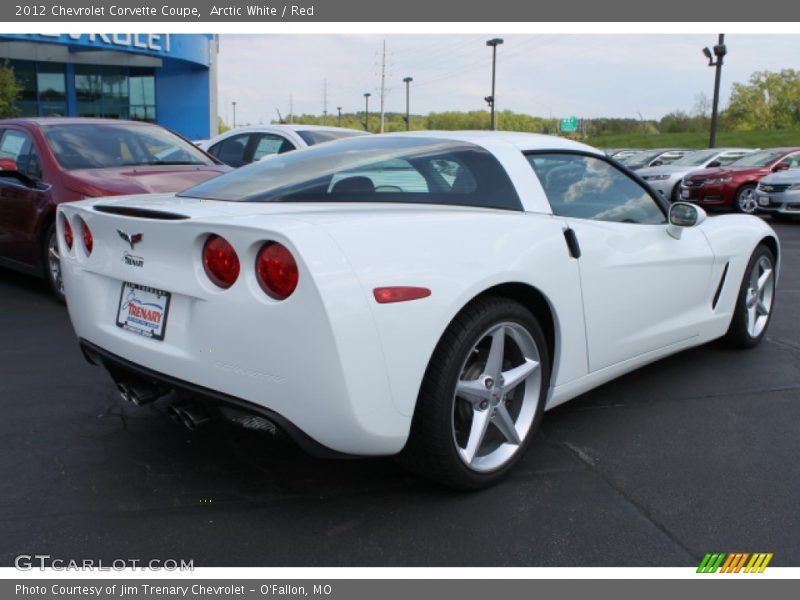 Arctic White / Red 2012 Chevrolet Corvette Coupe