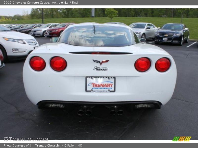 Arctic White / Red 2012 Chevrolet Corvette Coupe