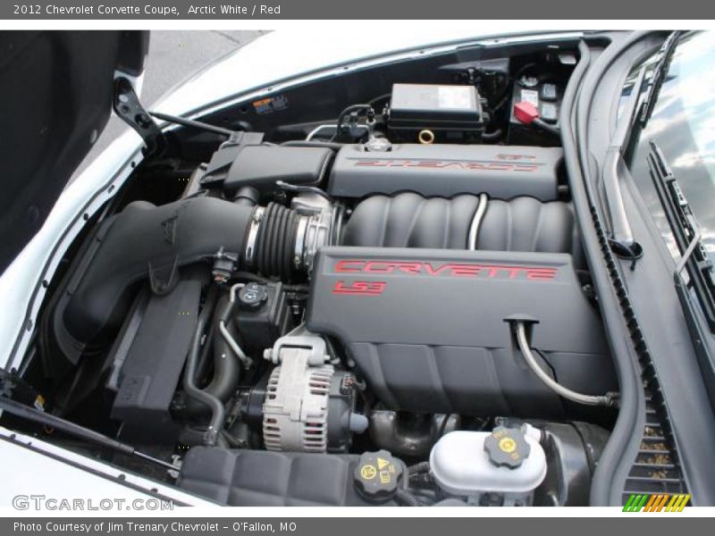 Arctic White / Red 2012 Chevrolet Corvette Coupe