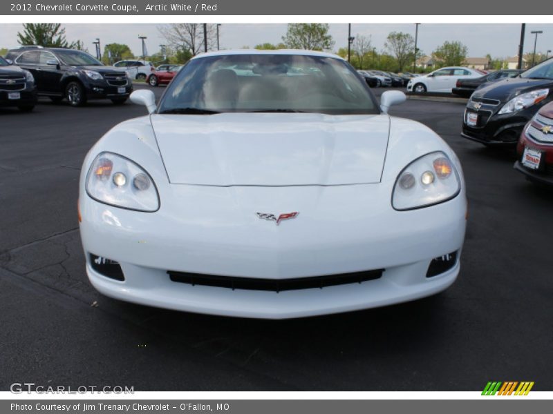 Arctic White / Red 2012 Chevrolet Corvette Coupe