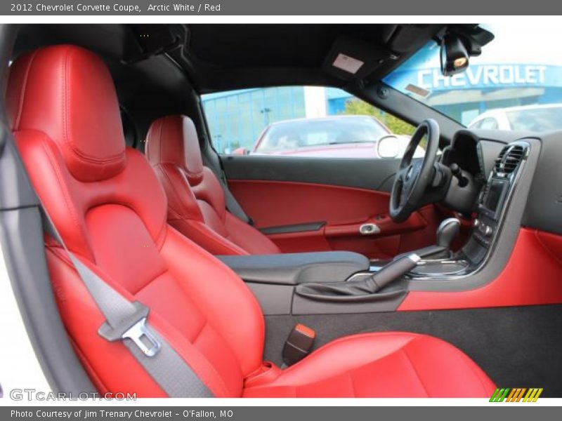 Arctic White / Red 2012 Chevrolet Corvette Coupe