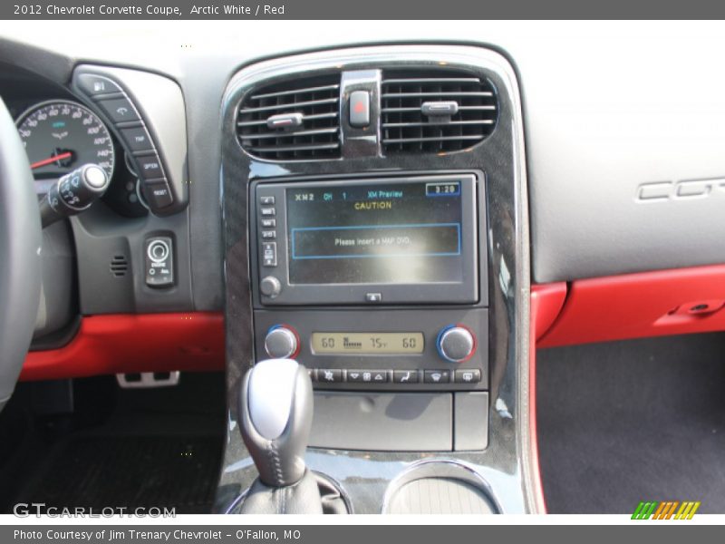 Arctic White / Red 2012 Chevrolet Corvette Coupe