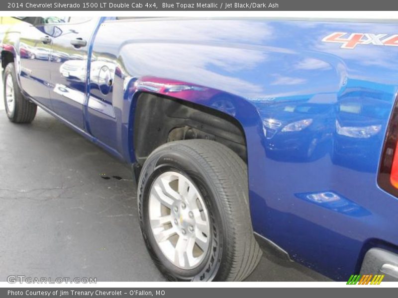 Blue Topaz Metallic / Jet Black/Dark Ash 2014 Chevrolet Silverado 1500 LT Double Cab 4x4