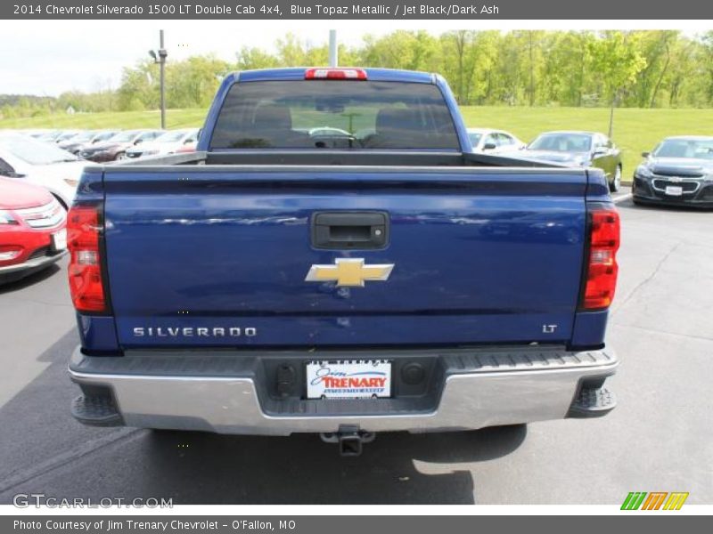 Blue Topaz Metallic / Jet Black/Dark Ash 2014 Chevrolet Silverado 1500 LT Double Cab 4x4