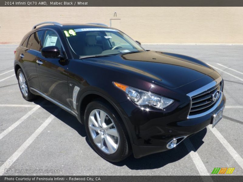 Front 3/4 View of 2014 QX70 AWD