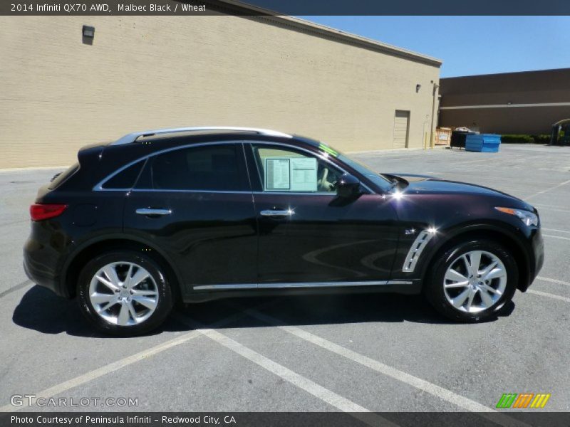 Malbec Black / Wheat 2014 Infiniti QX70 AWD