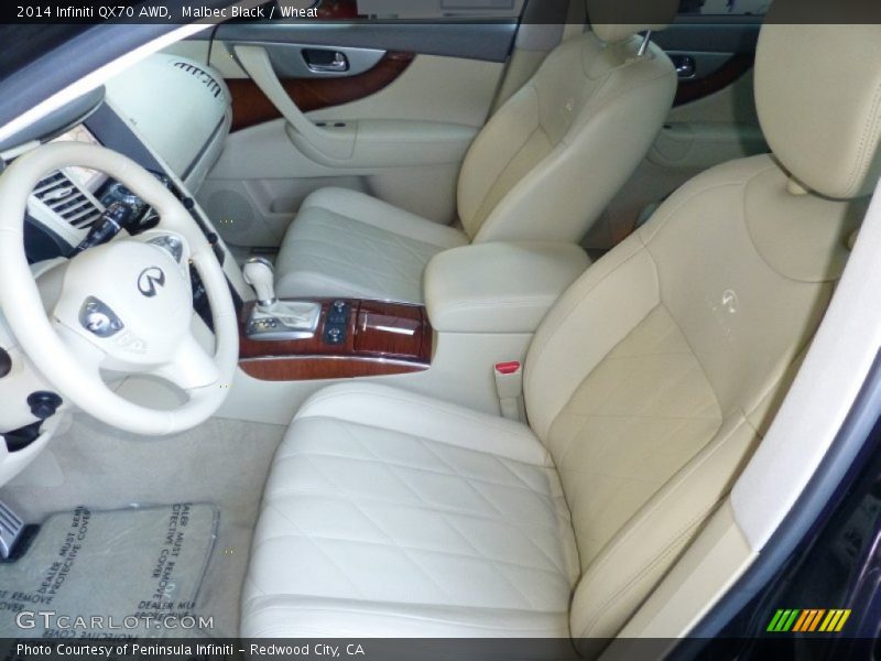 Malbec Black / Wheat 2014 Infiniti QX70 AWD