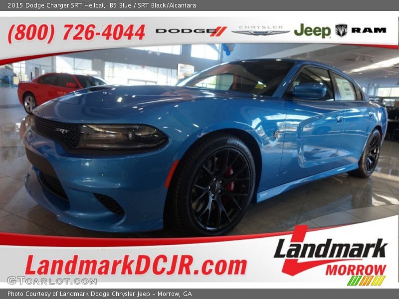 B5 Blue / SRT Black/Alcantara 2015 Dodge Charger SRT Hellcat