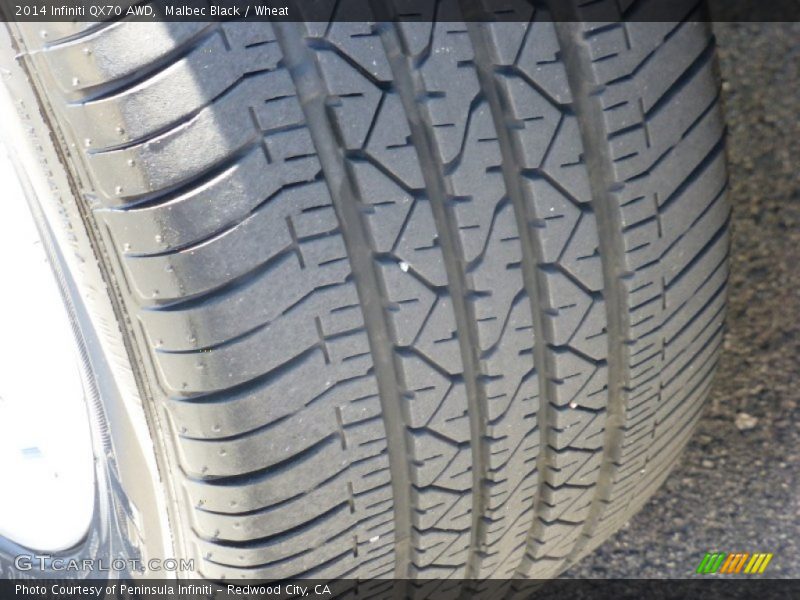 Malbec Black / Wheat 2014 Infiniti QX70 AWD