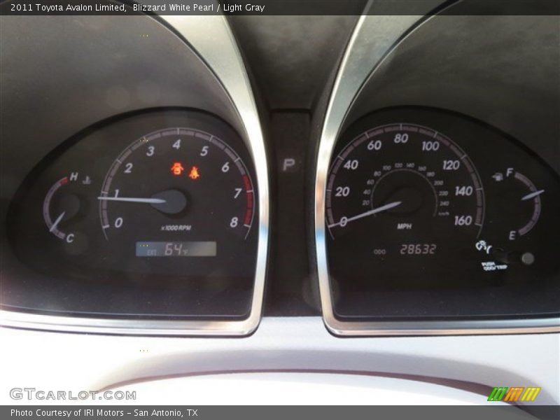 Blizzard White Pearl / Light Gray 2011 Toyota Avalon Limited