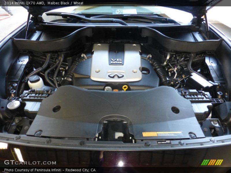 Malbec Black / Wheat 2014 Infiniti QX70 AWD
