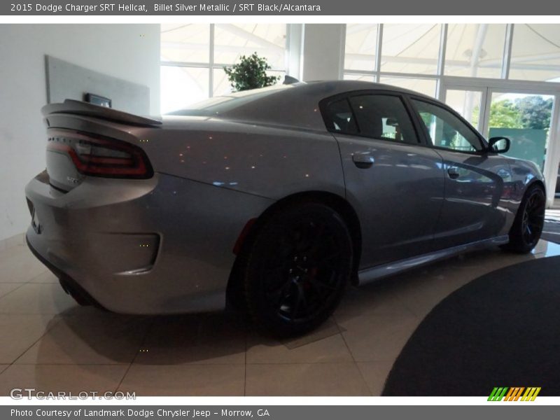 Billet Silver Metallic / SRT Black/Alcantara 2015 Dodge Charger SRT Hellcat