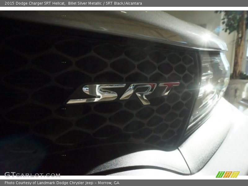 Billet Silver Metallic / SRT Black/Alcantara 2015 Dodge Charger SRT Hellcat