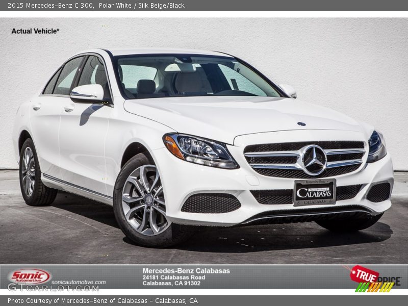 Polar White / Silk Beige/Black 2015 Mercedes-Benz C 300