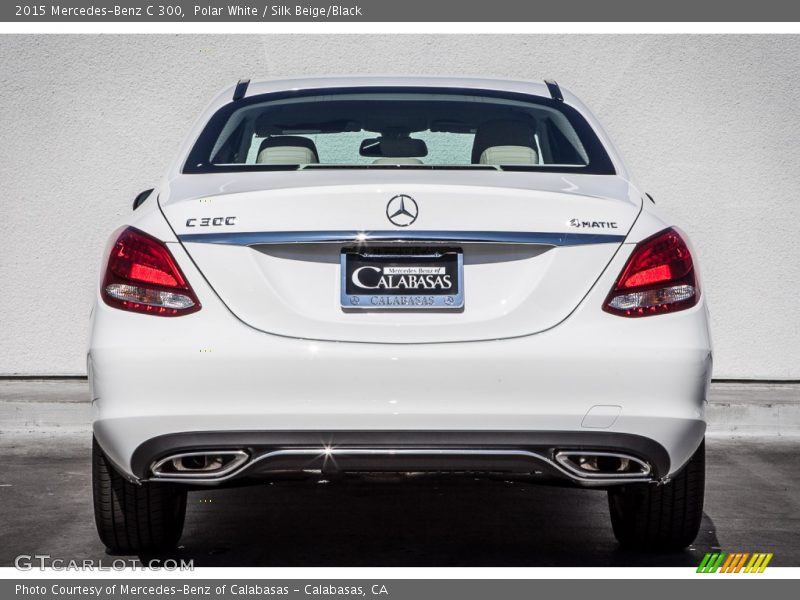 Polar White / Silk Beige/Black 2015 Mercedes-Benz C 300