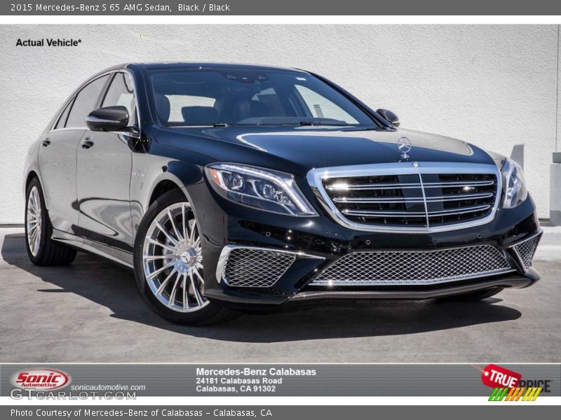 Black / Black 2015 Mercedes-Benz S 65 AMG Sedan