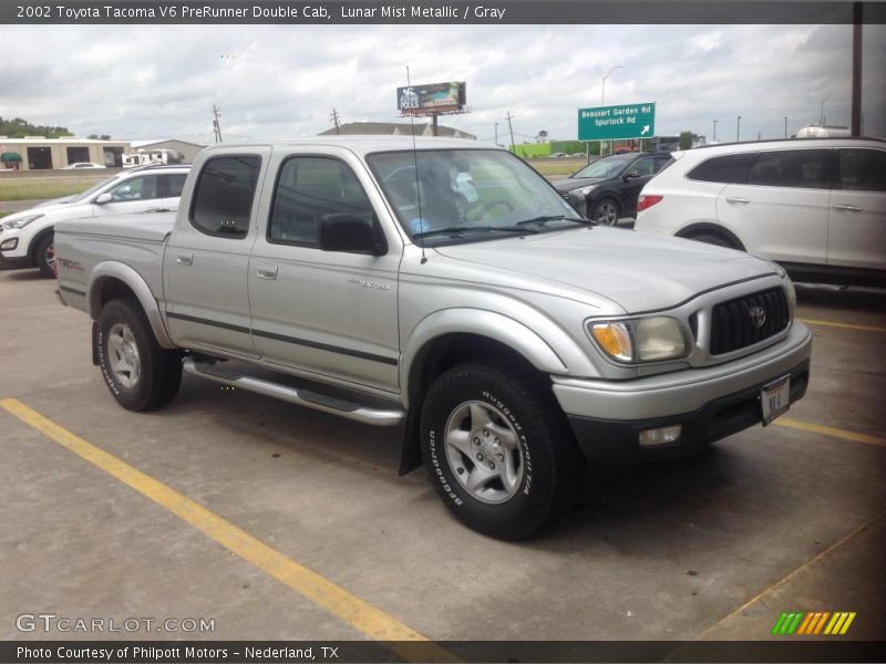 Lunar Mist Metallic / Gray 2002 Toyota Tacoma V6 PreRunner Double Cab