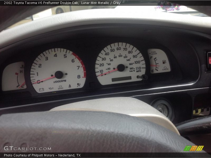 Lunar Mist Metallic / Gray 2002 Toyota Tacoma V6 PreRunner Double Cab