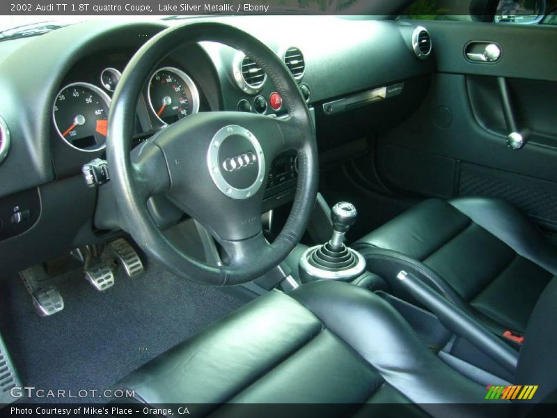 Lake Silver Metallic / Ebony 2002 Audi TT 1.8T quattro Coupe