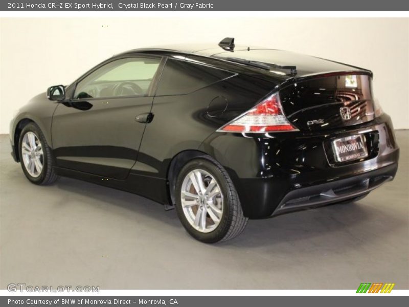 Crystal Black Pearl / Gray Fabric 2011 Honda CR-Z EX Sport Hybrid