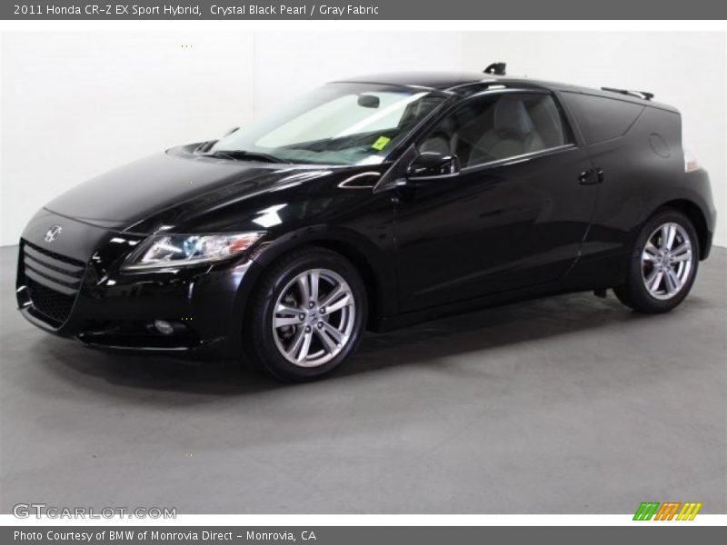 Crystal Black Pearl / Gray Fabric 2011 Honda CR-Z EX Sport Hybrid