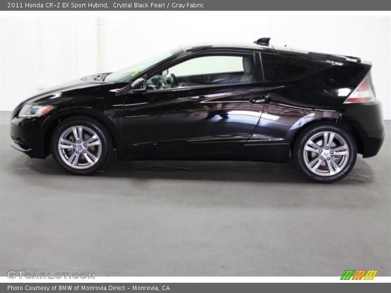 Crystal Black Pearl / Gray Fabric 2011 Honda CR-Z EX Sport Hybrid