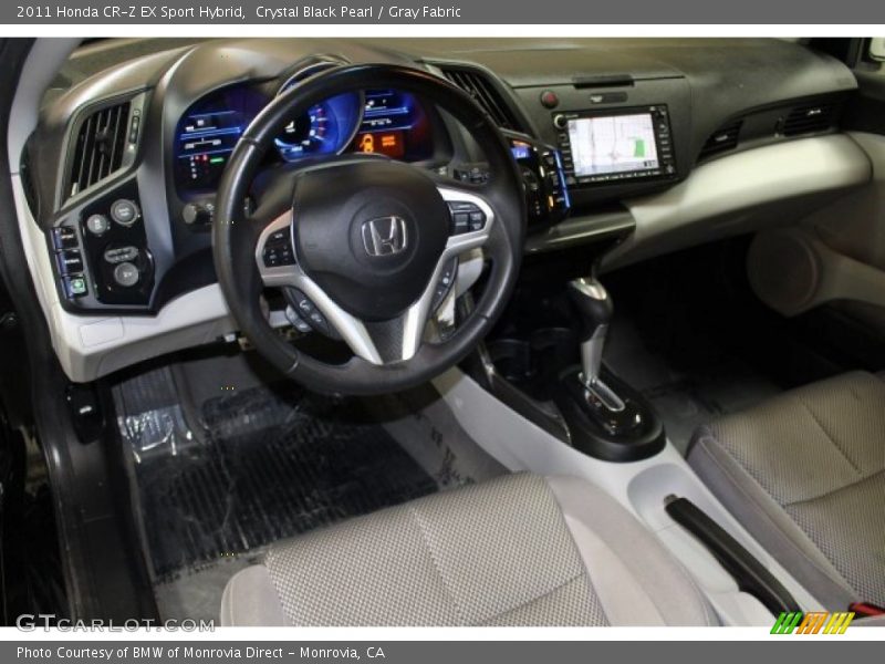 Crystal Black Pearl / Gray Fabric 2011 Honda CR-Z EX Sport Hybrid