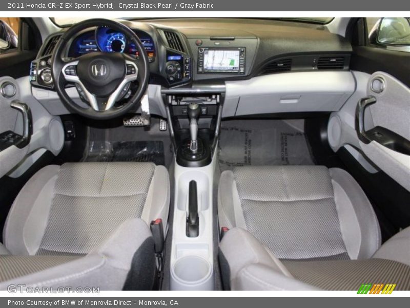 Crystal Black Pearl / Gray Fabric 2011 Honda CR-Z EX Sport Hybrid