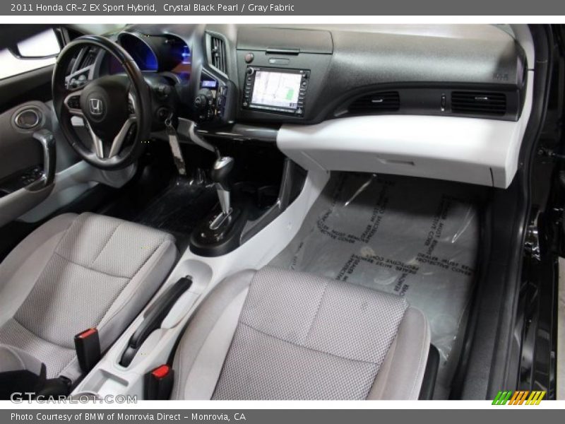 Crystal Black Pearl / Gray Fabric 2011 Honda CR-Z EX Sport Hybrid