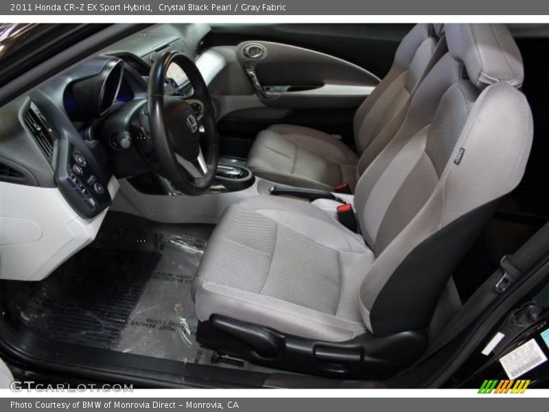 Crystal Black Pearl / Gray Fabric 2011 Honda CR-Z EX Sport Hybrid