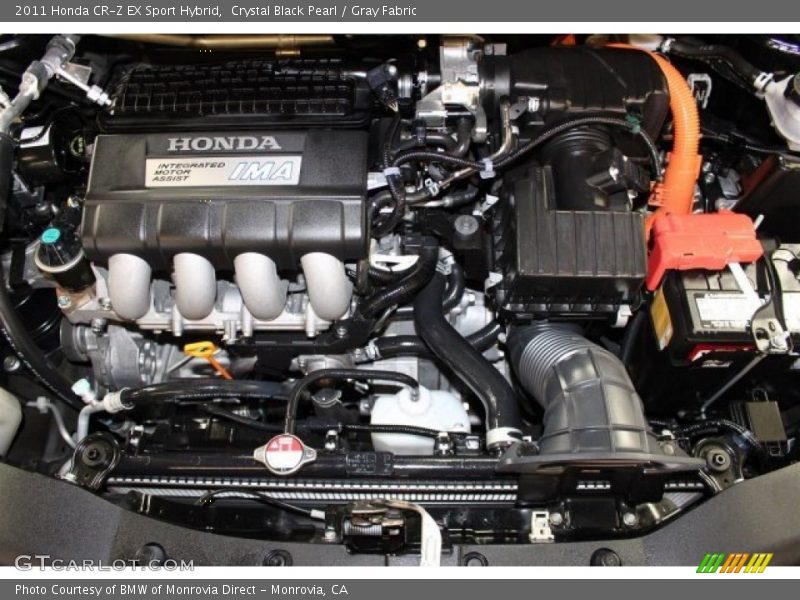 Crystal Black Pearl / Gray Fabric 2011 Honda CR-Z EX Sport Hybrid