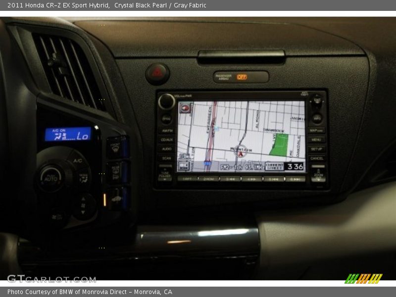 Crystal Black Pearl / Gray Fabric 2011 Honda CR-Z EX Sport Hybrid