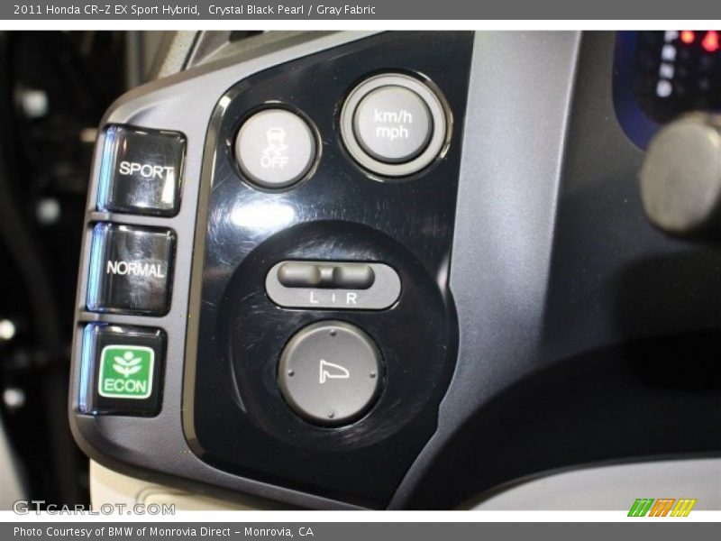 Crystal Black Pearl / Gray Fabric 2011 Honda CR-Z EX Sport Hybrid