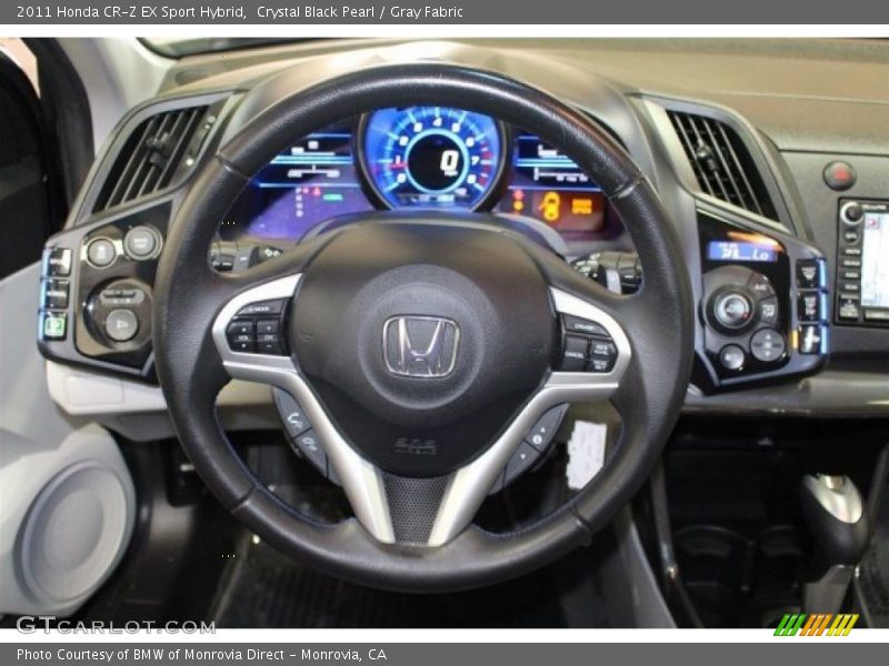 Crystal Black Pearl / Gray Fabric 2011 Honda CR-Z EX Sport Hybrid