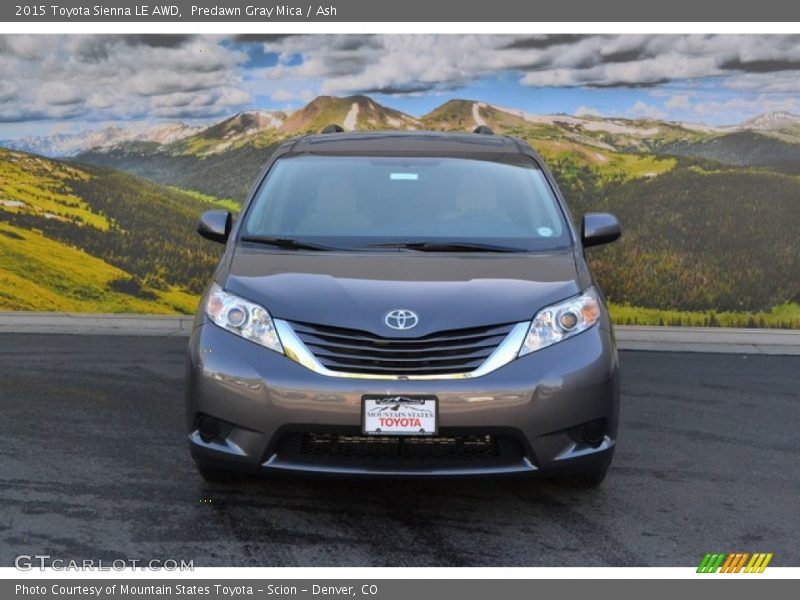 Predawn Gray Mica / Ash 2015 Toyota Sienna LE AWD