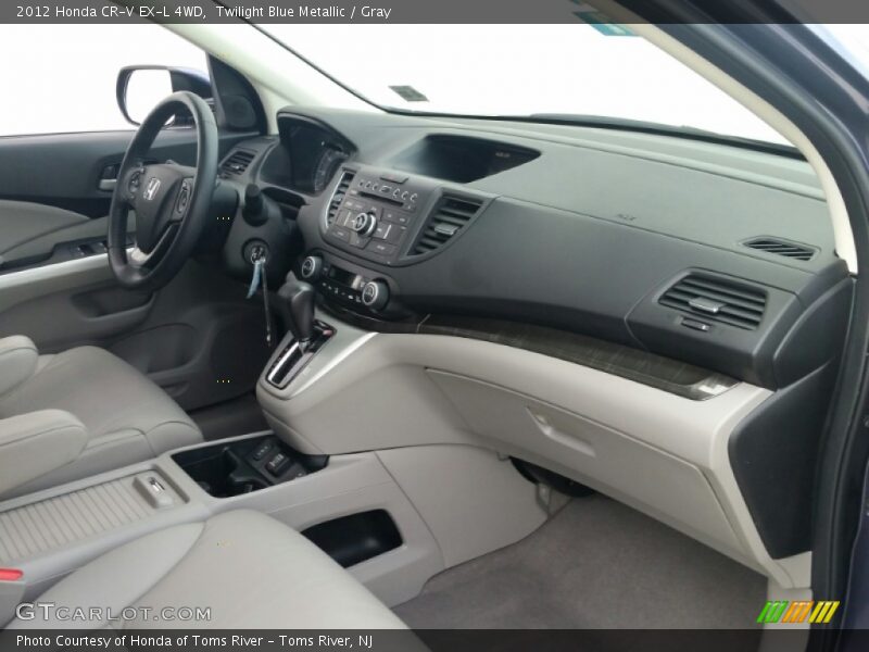 Twilight Blue Metallic / Gray 2012 Honda CR-V EX-L 4WD