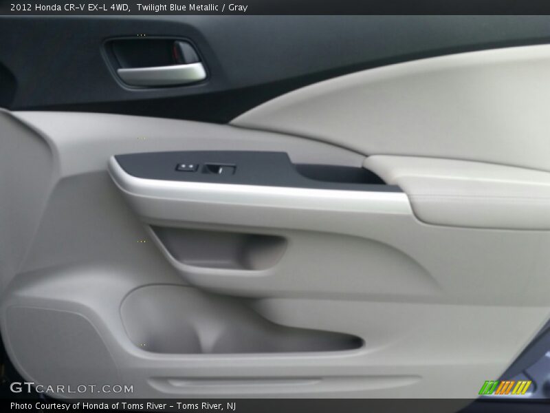 Twilight Blue Metallic / Gray 2012 Honda CR-V EX-L 4WD