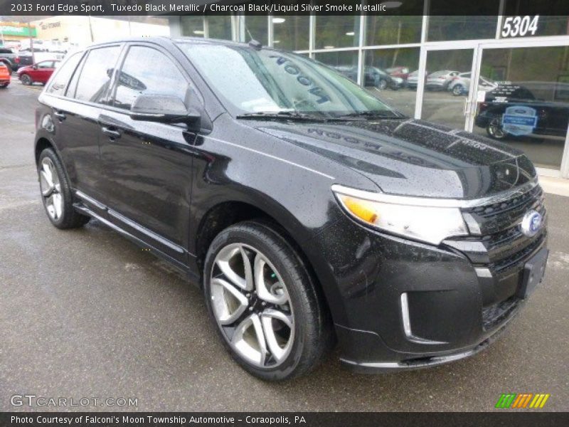 Tuxedo Black Metallic / Charcoal Black/Liquid Silver Smoke Metallic 2013 Ford Edge Sport