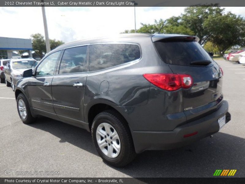 Cyber Gray Metallic / Dark Gray/Light Gray 2012 Chevrolet Traverse LS