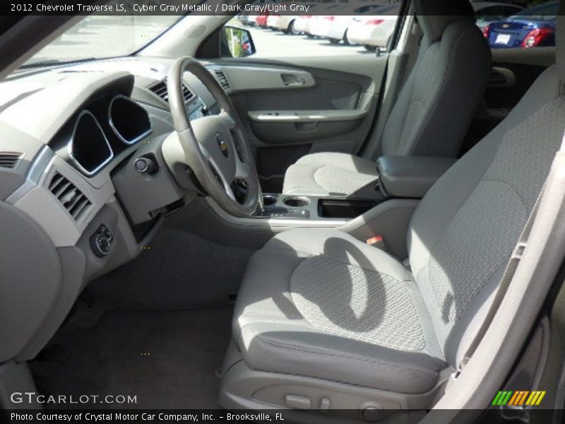 Cyber Gray Metallic / Dark Gray/Light Gray 2012 Chevrolet Traverse LS