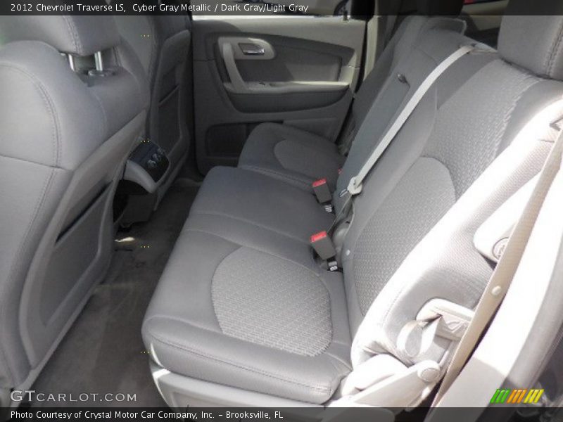 Cyber Gray Metallic / Dark Gray/Light Gray 2012 Chevrolet Traverse LS