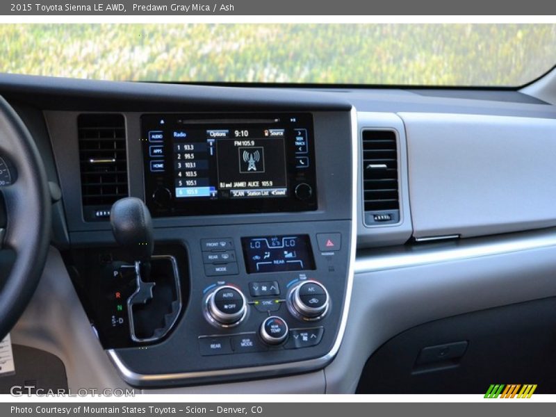 Predawn Gray Mica / Ash 2015 Toyota Sienna LE AWD