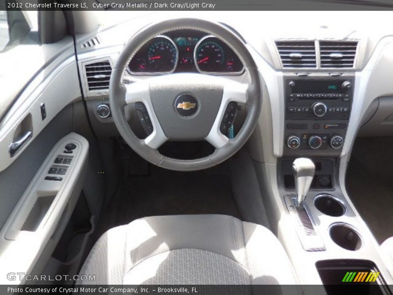 Cyber Gray Metallic / Dark Gray/Light Gray 2012 Chevrolet Traverse LS