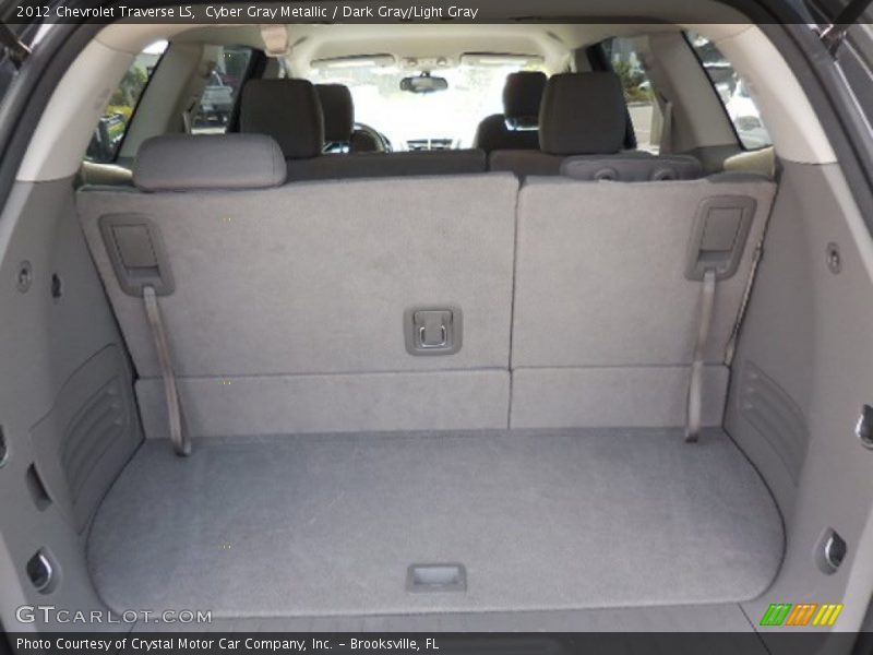 Cyber Gray Metallic / Dark Gray/Light Gray 2012 Chevrolet Traverse LS