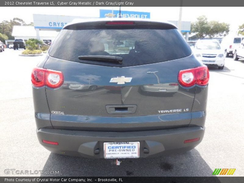 Cyber Gray Metallic / Dark Gray/Light Gray 2012 Chevrolet Traverse LS